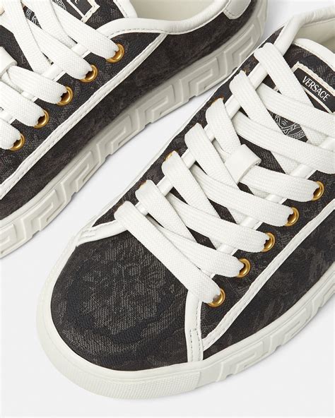 versace high shoes|barocco high top greca sneakers.